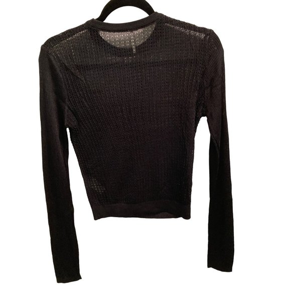 Free People H2O Crew Pullover Black Size Medium or Large - Picture 3 of 6